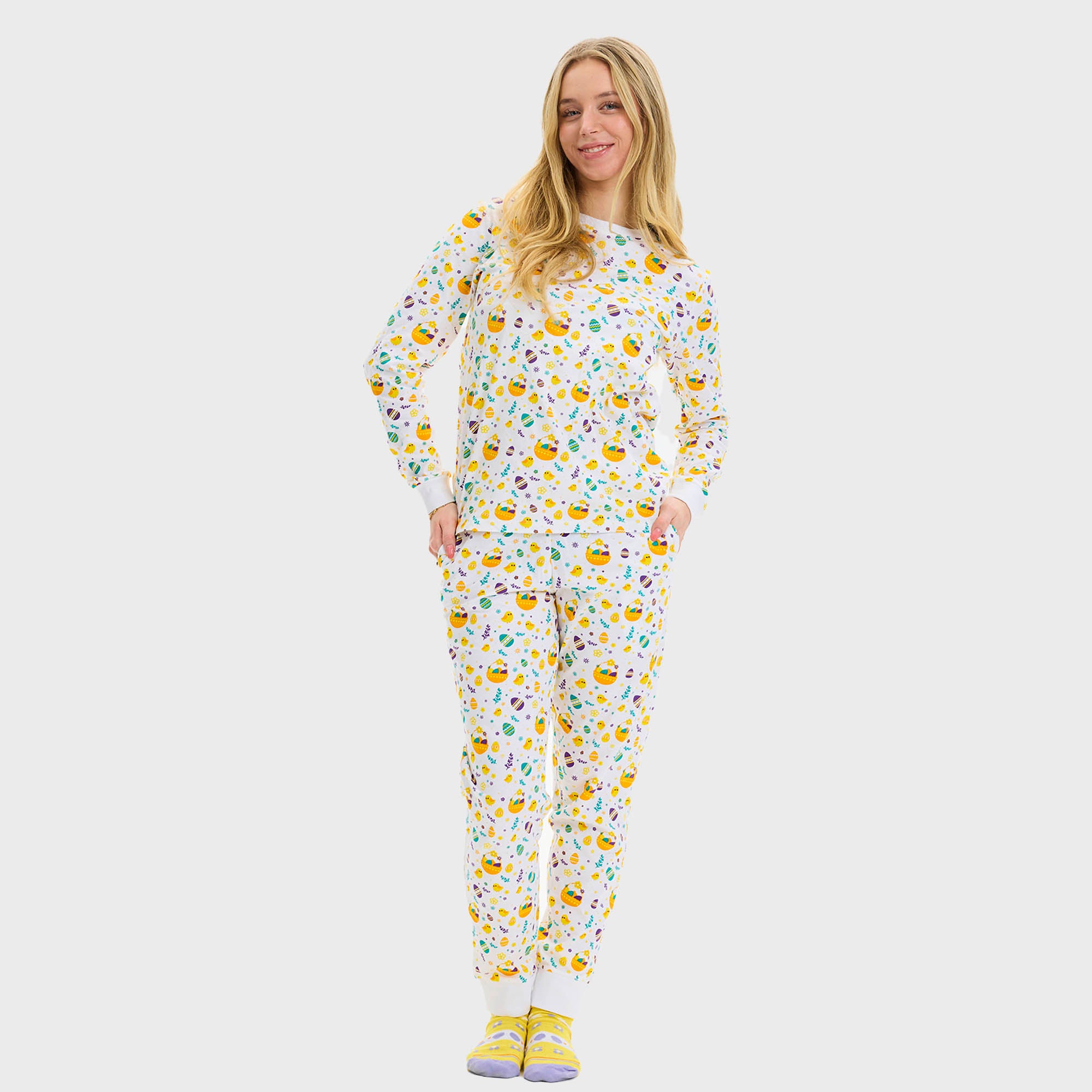 Påskekyllingens Påskepyjamas - Dame.
